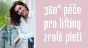 Nová 360° liftingová péče zahrnuje kromě produktů i domácí lifting založený na profesionální liftingové masáži. Dále výživová doporučení, salonní ošetření a dokonce obličejovou jógu. 